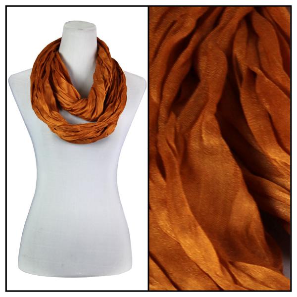 wholesale 100 - Cotton/Silk Blend Infinity Scarves Caramel - 