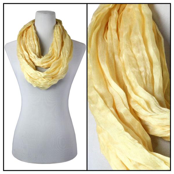 wholesale 100 - Cotton/Silk Blend Infinity Scarves Lemonade - 