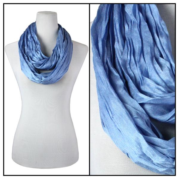 100 - Cotton/Silk Blend Infinity Scarves Periwinkle - 
