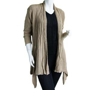 Wholesale  Gold Champagne Magic Convertible Long Ribbed Sweater - 