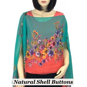 Wholesale  015CO - Shell Buttons<br>Coral Mix - 