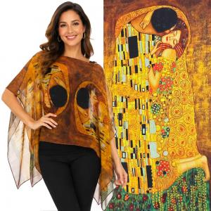 1799/T - Silky Six Button Ponchos ART/05<br>
The Kiss - 