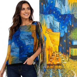 1799/T - Silky Six Button Ponchos ART/08<br>
Cafe Terrace at Night - 