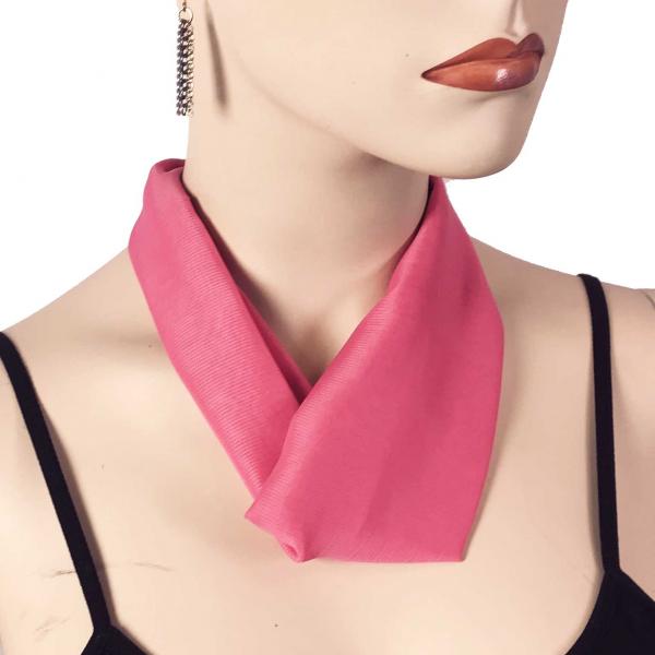 Wholesale Chiffon Magnet Necklace w/ Optional Pendant 1814 #009 Cerise Pink(Silver Magnet) - 