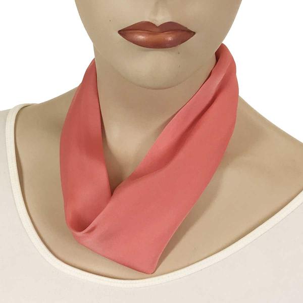 Wholesale Satin Fabric Necklace 1818 #007 Salmon (Silver Magnet) - 