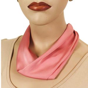 Satin Fabric Necklace 1818 #023 Dusty Pink (Silver Magnet) - 