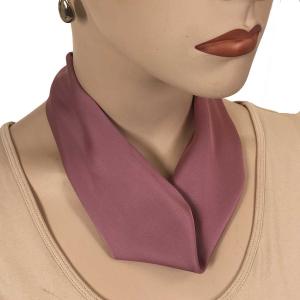 Satin Fabric Necklace 1818 #026 Dusty Rose (Silver Magnet) - 