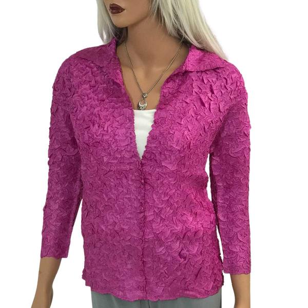 Wholesale 1831 - Origami Blouses Fuchsia  - One Size Fits Most