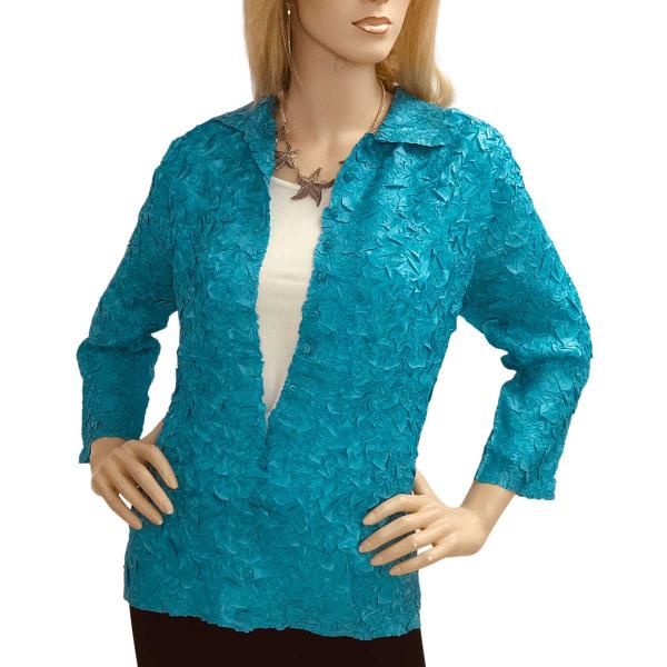 Wholesale 1831 - Origami Blouses Turquoise  - One Size Fits Most