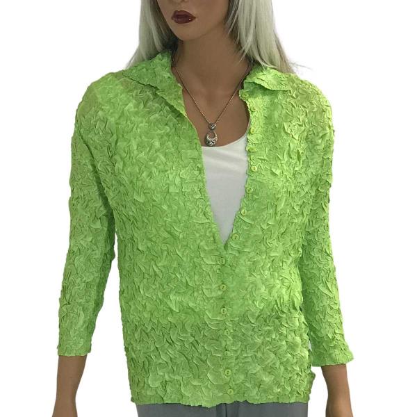 Wholesale 1831 - Origami Blouses Lime  - One Size Fits Most