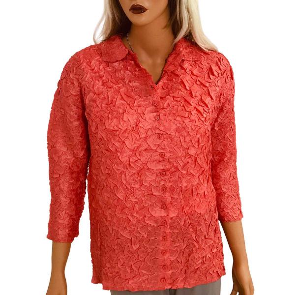 Wholesale 1831 - Origami Blouses Coral - One Size Fits Most