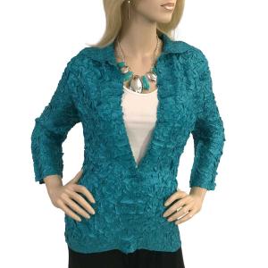 1831 - Origami Blouses Teal  - One Size Fits Most