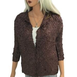 1831 - Origami Blouses Chocolate  - Curvy (L-XL)