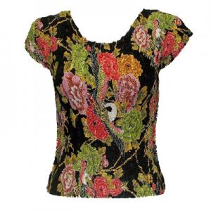 1904 - Magic Crush Cap Sleeve Tops 094 - Multi Floral - One Size Fits  (S-L)
