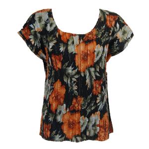 1904 - Magic Crush Cap Sleeve Tops P21 - Multi Floral - One Size Fits  (S-L)