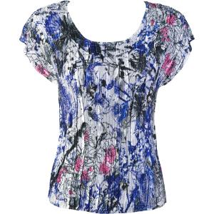1904 - Magic Crush Cap Sleeve Tops 5375 - Multi Floral - One Size Fits  (S-L)