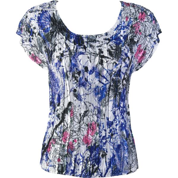 Wholesale 1904 - Magic Crush Cap Sleeve Tops 5375 - Multi Floral - One Size Fits  (S-L)