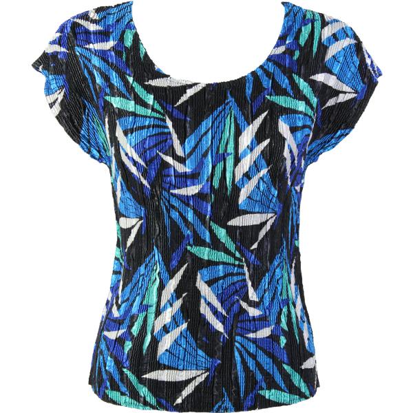 Wholesale 1904 - Magic Crush Cap Sleeve Tops 5706 - Multi Leaves - One Size Fits  (S-L)