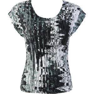 1904 - Magic Crush Cap Sleeve Tops 5254 - Multi Abstract - One Size Fits  (S-L)