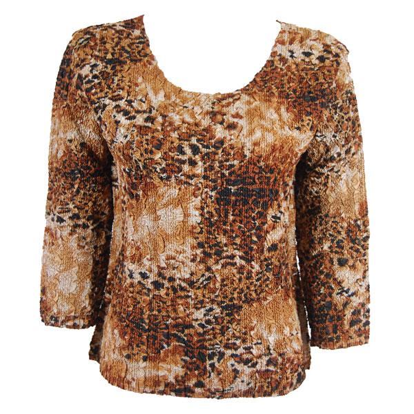 Wholesale 4537 - Quilted Reversible Vests  Golden Leopard (#004B) Two Ply - Plus Size Fits (XL-2X)