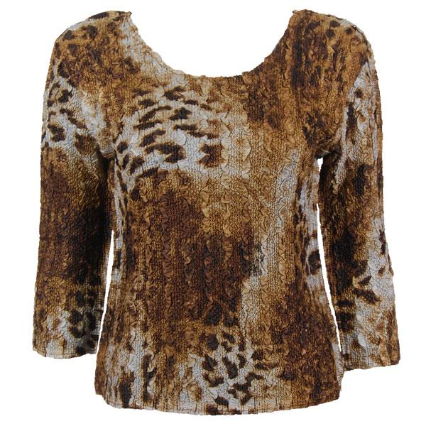 Wholesale 1595 - Diamond Crystal Zipper Sweater Vest Giraffe Brown - One Size Fits  (S-L)