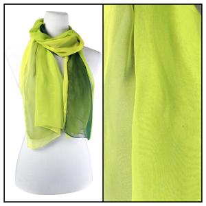 Silky Dress Scarves - 1909 TC06 Tri-Color Greens - 