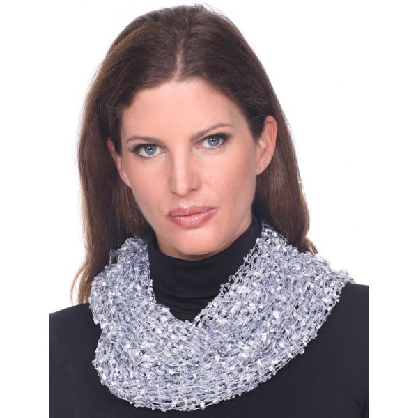 Wholesale 26791 - Confetti Infinity Scarves Silver (MB) - 