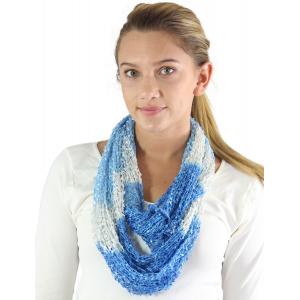 26791 - Confetti Infinity Scarves Variegated Blue-Grey - 