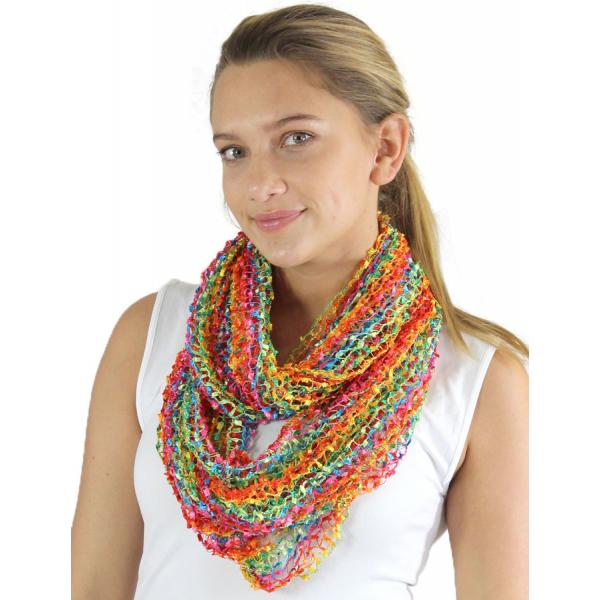 Wholesale 26791 - Confetti Infinity Scarves Rainbow (MB) - 