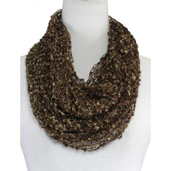 Wholesale 26791 - Confetti Infinity Scarves Chocolate-Mocha (MB) - 