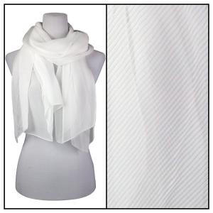 1975 - Pleated Scarves White - 