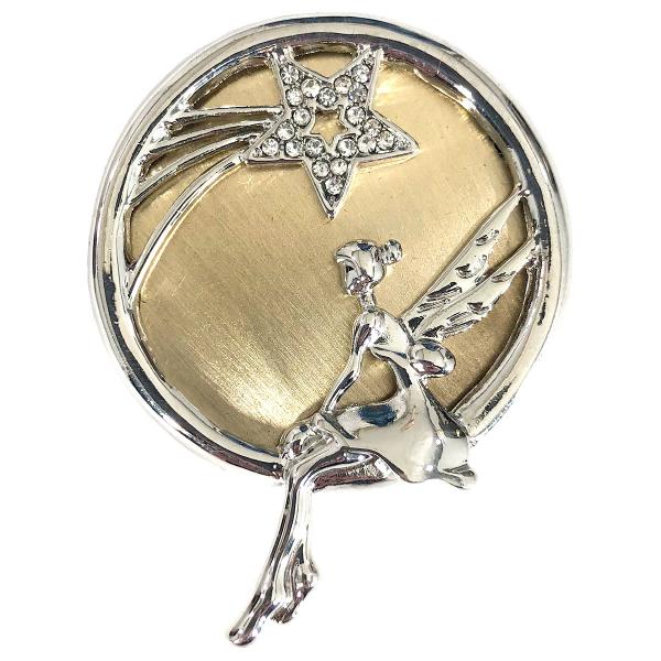 wholesale Saint Patrick's Day 2997 - Artful Design Magnetic Brooches<br>565 Silver-Gold Whimsical Fairy - One Size Fits All