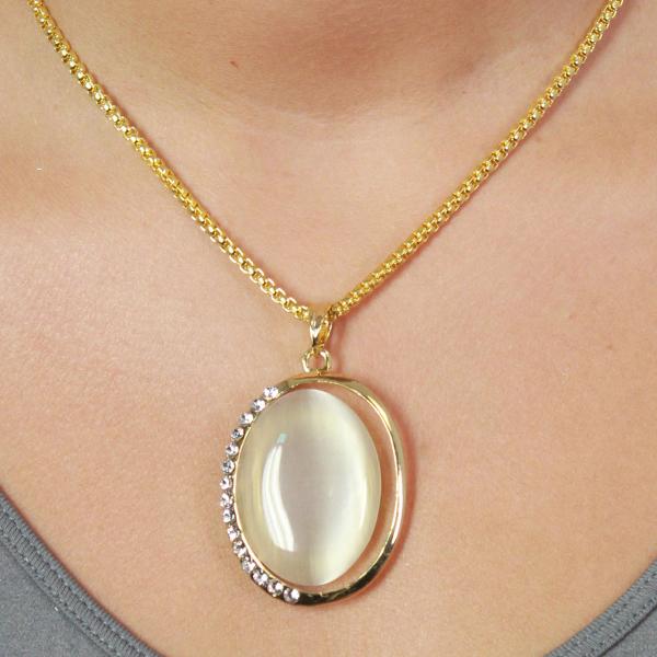 wholesale 1988 - Goddess of The Moon Necklace 29 - White (MB) - 