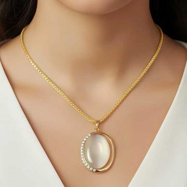 wholesale 1988 - Goddess of The Moon Necklace 29 - White (MB) - 