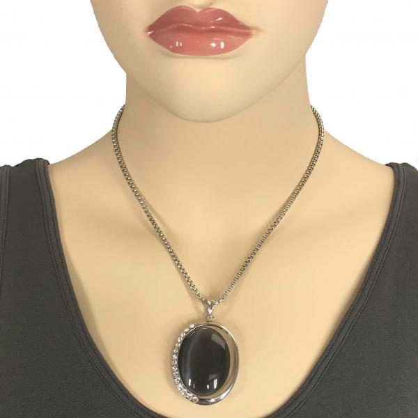 wholesale 1988 - Goddess of The Moon Necklace 29 - Black (MB) - 