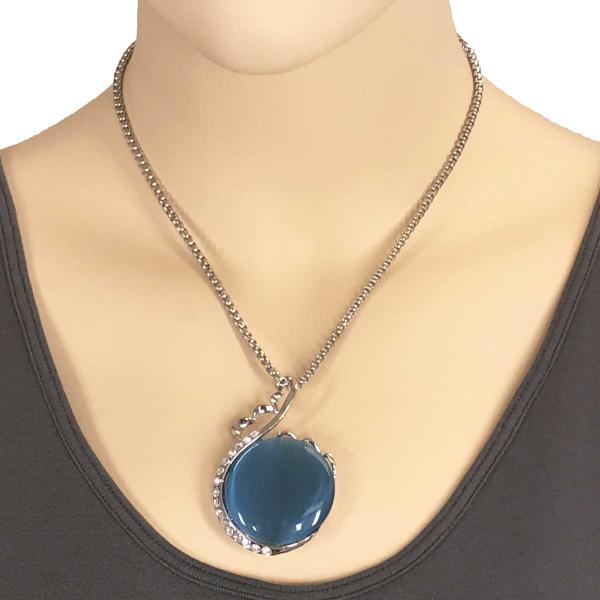 wholesale 1988 - Goddess of The Moon Necklace 34 - Turquoise (MB) - 