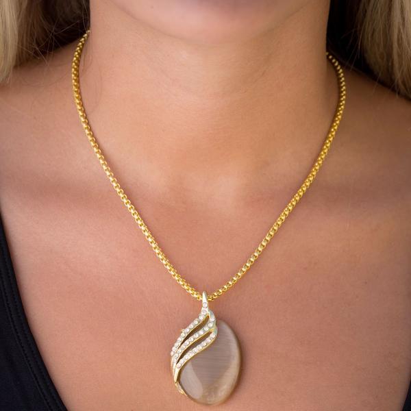 wholesale 1988 - Goddess of The Moon Necklace 11 - Champagne (MB) - 