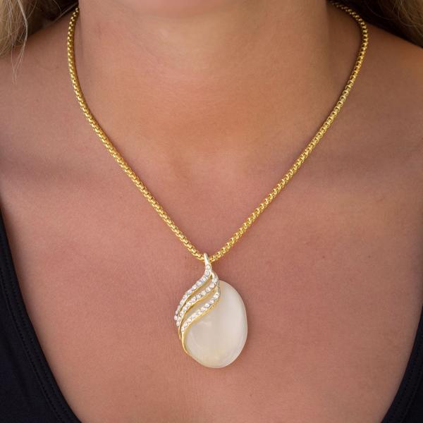 wholesale 1988 - Goddess of The Moon Necklace 11 - White (MB) - 