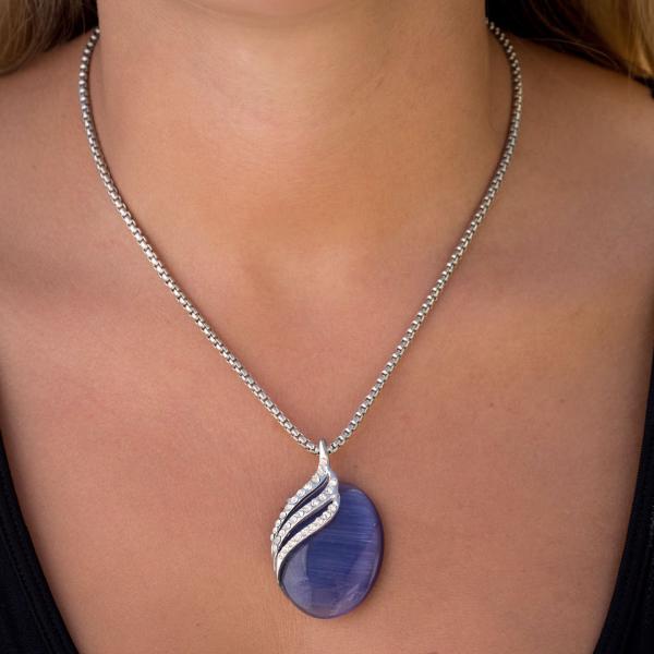 wholesale 1988 - Goddess of The Moon Necklace 11 - Purple (MB) - 