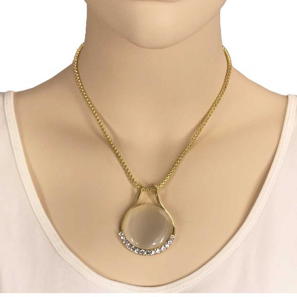 wholesale 1988 - Goddess of The Moon Necklace 33 - White (MB) - 