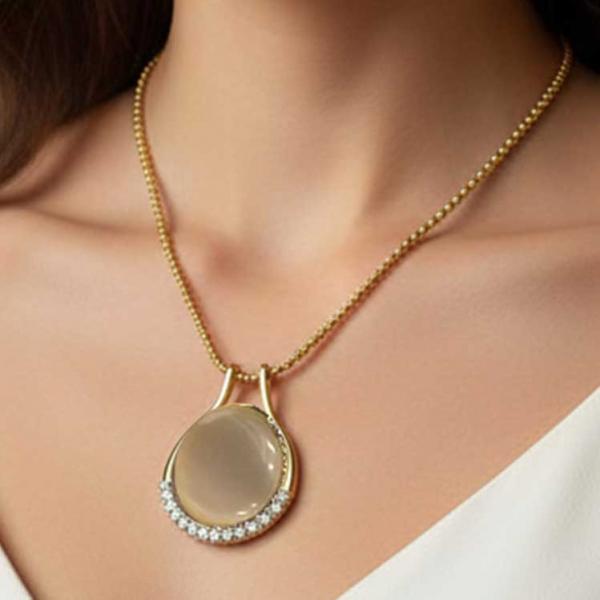 wholesale 1988 - Goddess of The Moon Necklace 33 - White (MB) - 