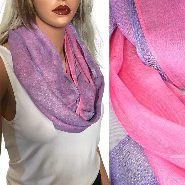 wholesale 103 - Glitter Double Infinity Scarves Violet - 