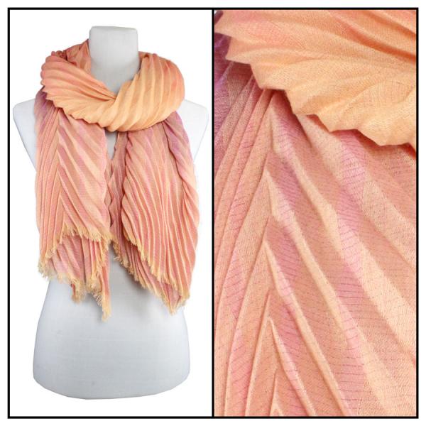 wholesale 4012 - Chevron Crinkle Scarves Orange - 