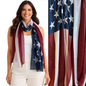 Wholesale 074 Red, White and Blue - US Flag GPO/LC01 <br>American Flag Bold Star Design - 34