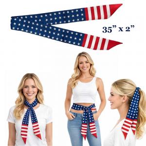 074 Red, White and Blue - US Flag Sash USA - 