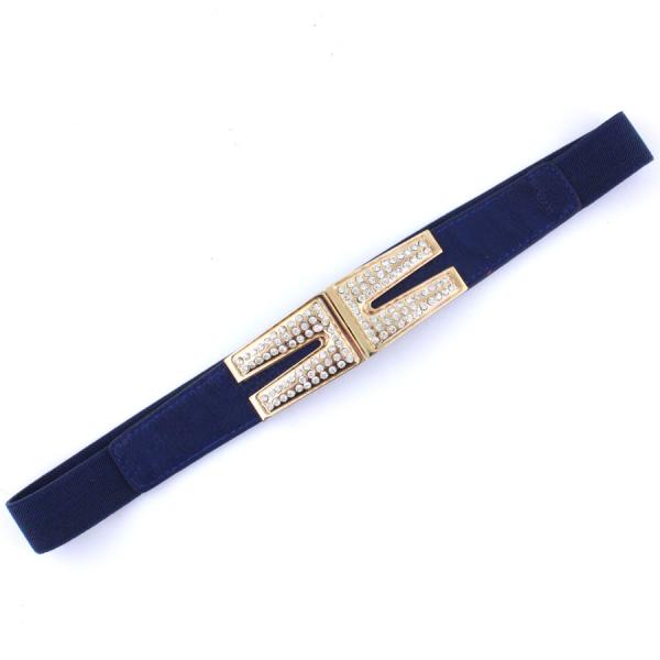 wholesale 2276 Fashion Stretch Belts S0101 - Navy - ONE SIZE FITS (S-L)