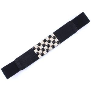 2276 Fashion Stretch Belts X9141 - Black - One Size Fits (S-L)