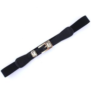 2276 Fashion Stretch Belts X9185 - Black - One Size Fits (S-L)