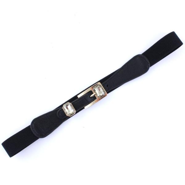 wholesale 2276 Fashion Stretch Belts X9185 - Black - ONE SIZE FITS (S-L)