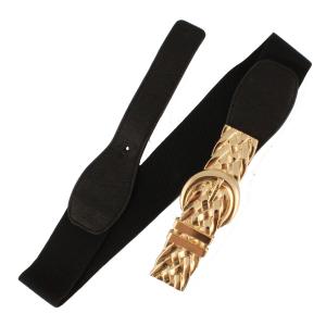 2276 Fashion Stretch Belts X9239 - Black - One Size Fits (S-L)